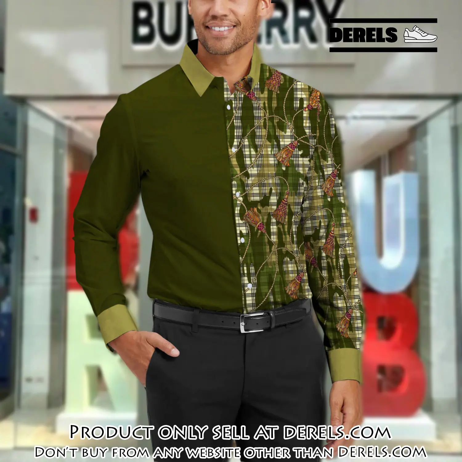 Burberry long sleeves button down shirt for elegant men lsb1008 dr3036370